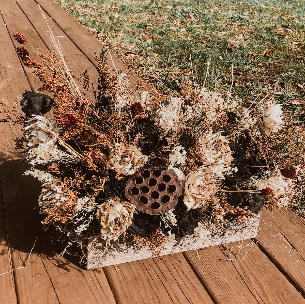 dead flower planter